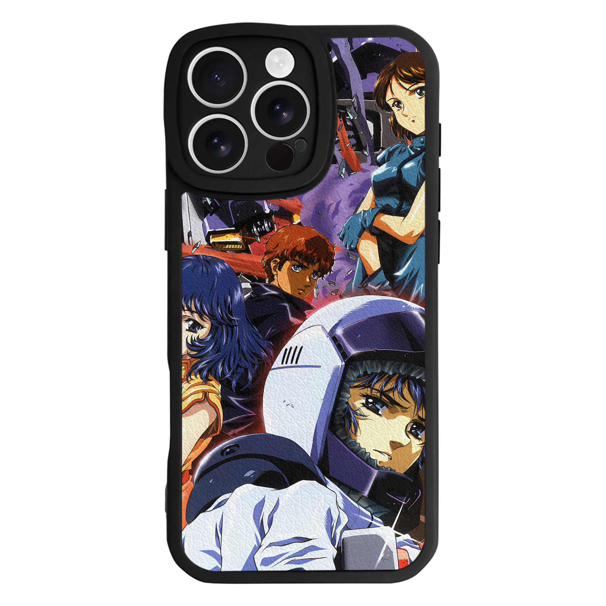 （画像用） 機動戦士ガンダム Mobile Suit Gundam 【iPhone 16シリーズ対応】シリコンスマホケース（レザー調） 材質：シリコン